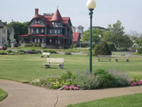 Lamps and Benches in Ocean Park